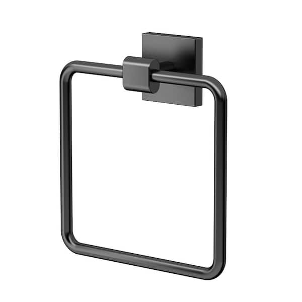 Gatco Elevate Towel Ring in Matte Black