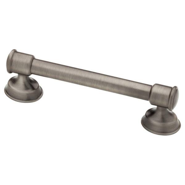 Liberty Athens 3 or 3-3/4 in. (76 or 96mm) Center-to-Center Heirloom Silver Dual Mount Bar Drawer Pull