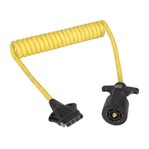 Trailer Connector Adapter - 4 ft., 7-Pin to 5-Flat