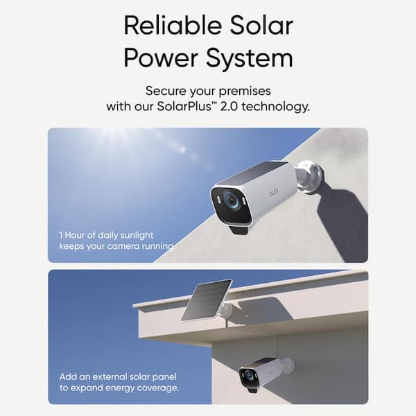 防犯カメラ Eufy Cam S3 Pro + Base S380 Amazon.com : eufy Security eufyCam S3 Pro 2-Cam Kit, Solar Camera