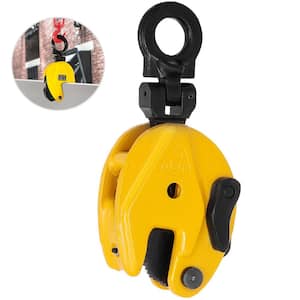 0.8T Plate Clamp 1760 lbs. Plate Lifting Clamp Jaw Opening 0.6 in. Vertical Plate Clamp for Lifting and Transporting