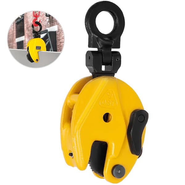 VEVOR 0.8T Plate Clamp 1760 lbs. Plate Lifting Clamp Jaw Opening 0.6 in. Vertical Plate Clamp for Lifting and Transporting