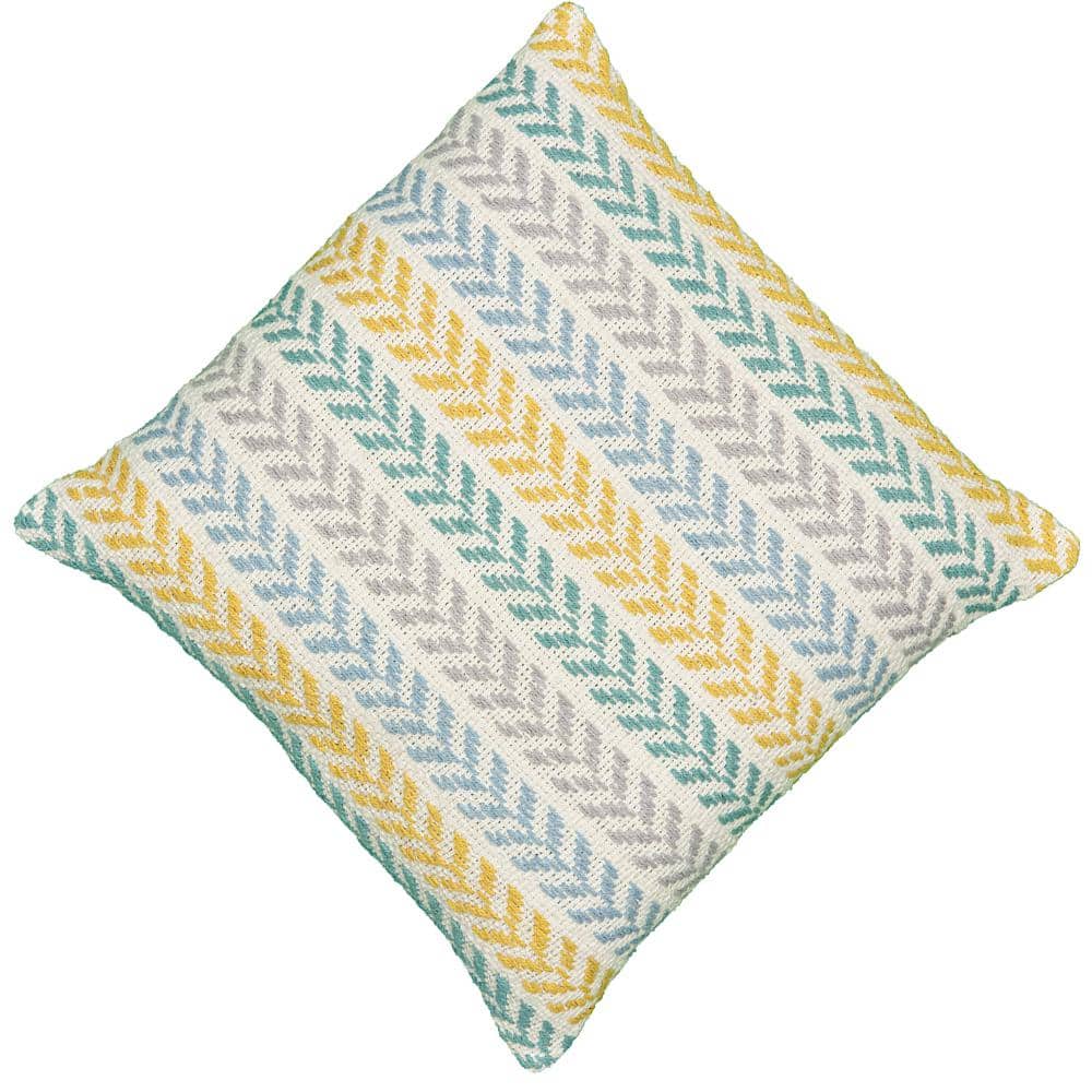 Adina Altair Yellow and Green Geometric Hypoallergenic Polyester 18 in. x 1