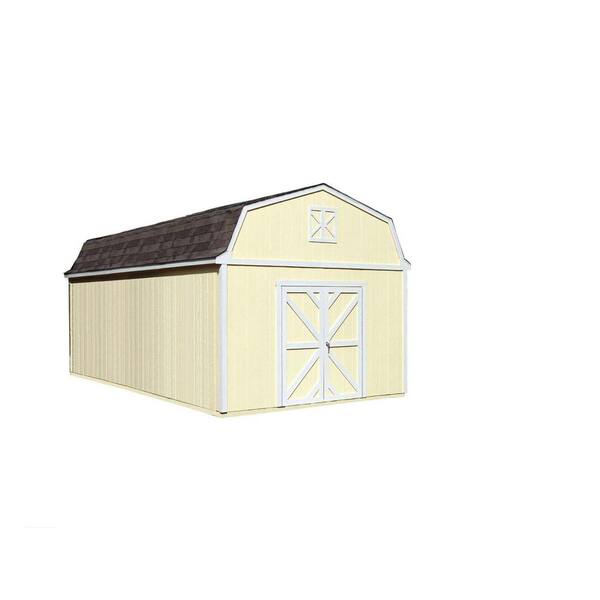 Handy Home Products Sequoia 12 ft. x 20 ft. Wood Storage Building Kit with Floor