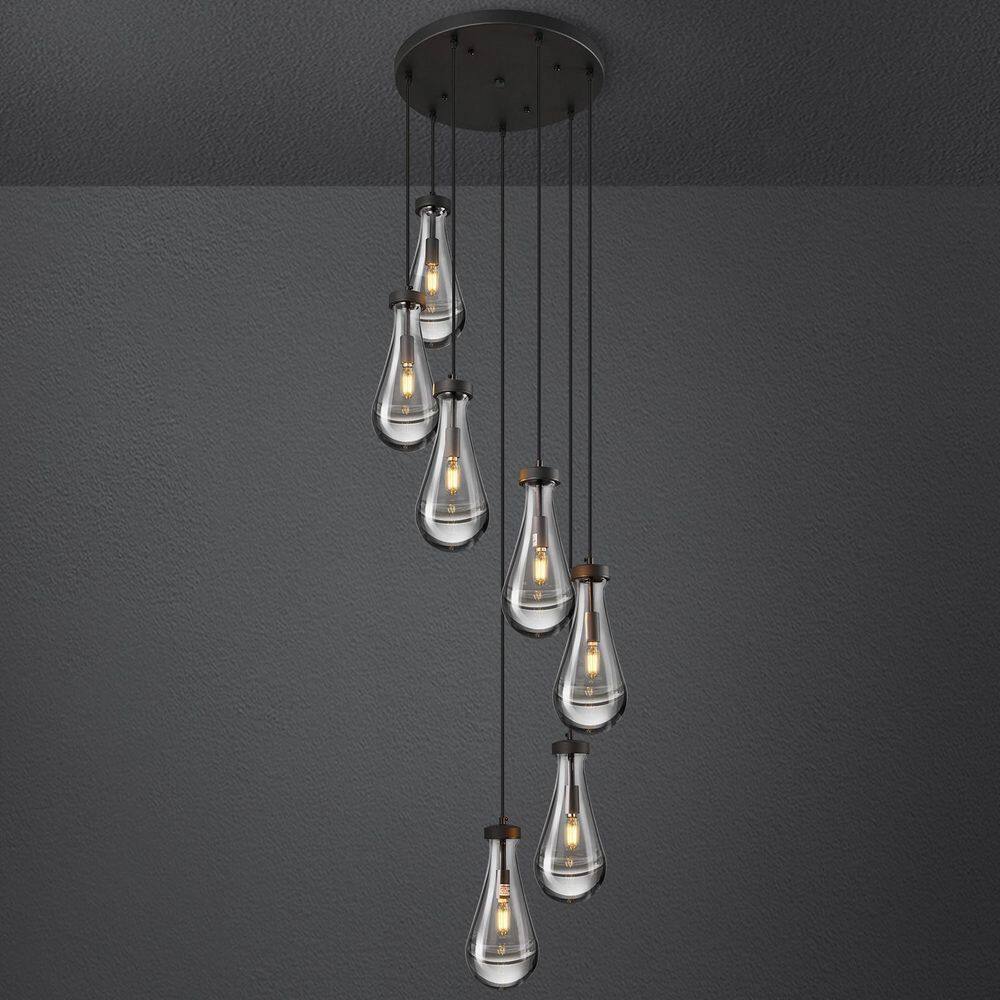 Raindrop Pendant Lights Kitchen Island Teardrop Black Modern Chandeliers for Dining Room Porch Corridor Living Room price history on PriceWatchPro