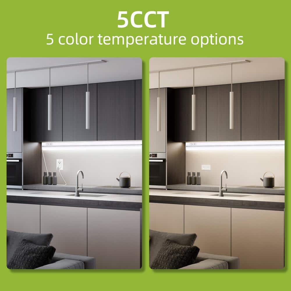 36-Inch Matte White LED Under Cabinet Light