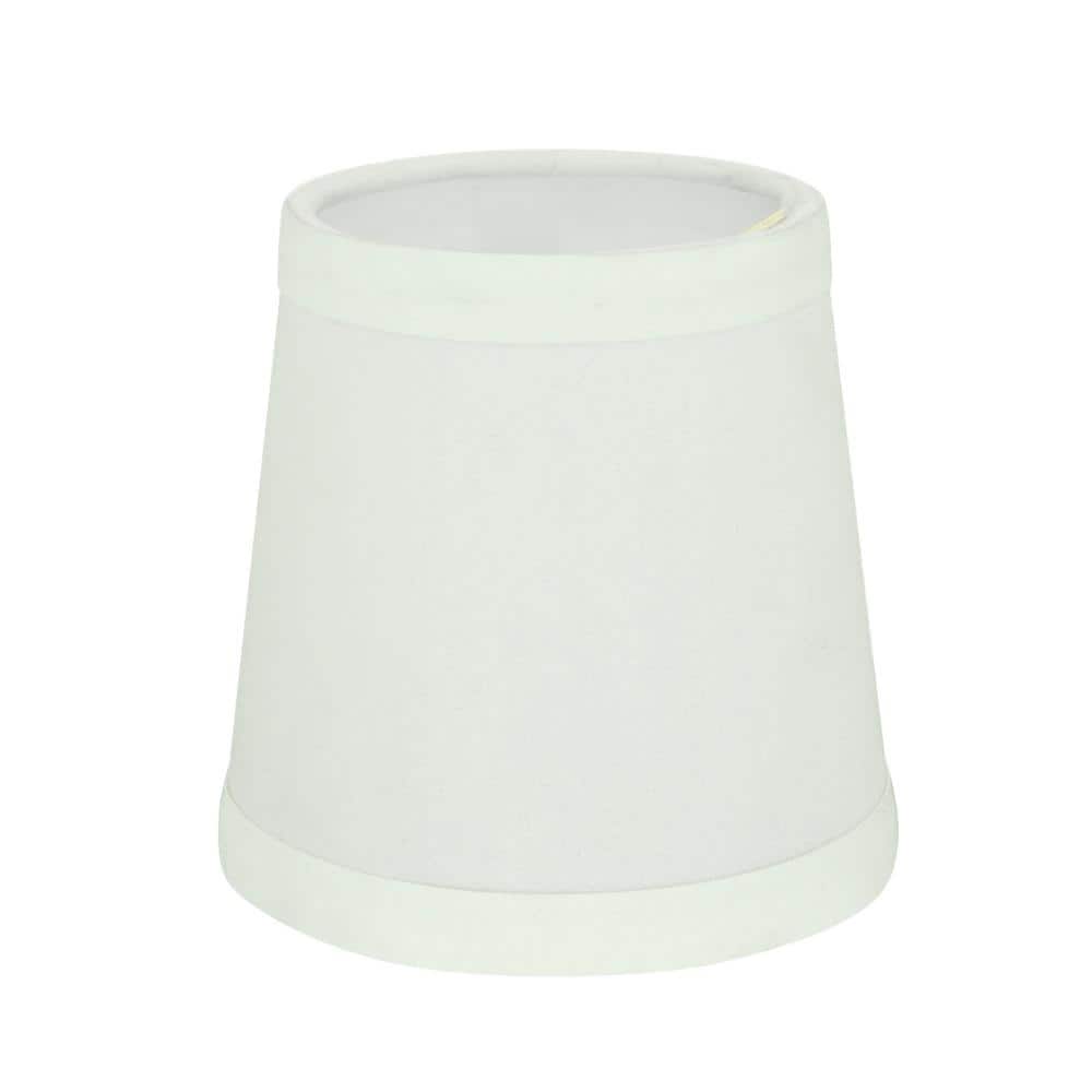 Off-White Cotton Empire Chandelier Lamp Shades Set of 6