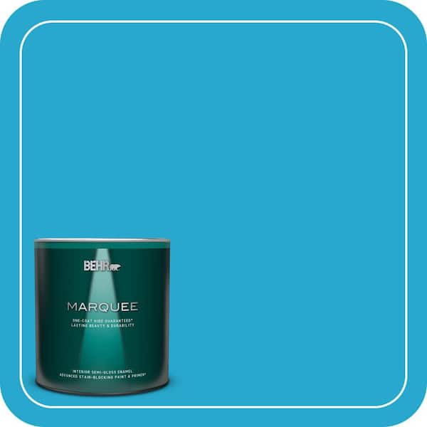 BEHR MARQUEE 1 qt. #T12-8 Reboot Semi-Gloss Enamel Interior Paint & Primer