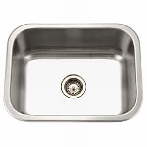 Medallion Series Undermount Stainless Steel 23 in. Single Bowl Kitchen Sink