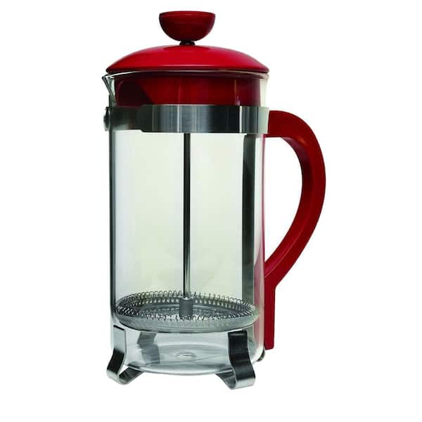 Primula 8-Cup Classic Coffee Press Tea Kettle in Metallic Red