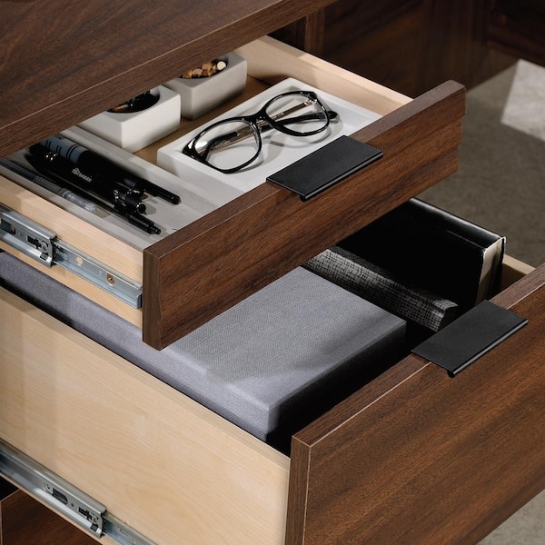 WORKSENSE Palo Alto 71.181 in. L-Shaped Spiced Mahogany 6