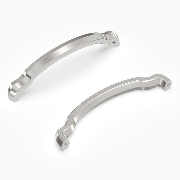 Veranda 5-1/16 in. (128 mm) Satin Nickel Finish Cabinet Pull (10-Pack)