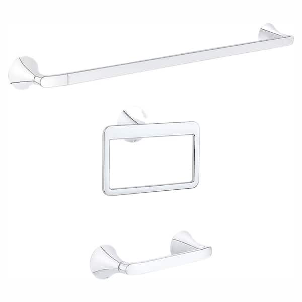 Pfister Brea 3- Piece Bath Accessory Kit in Polished Chrome