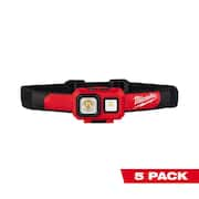 450 Lumens LED Spot/Flood Headlamp (5-Pack)