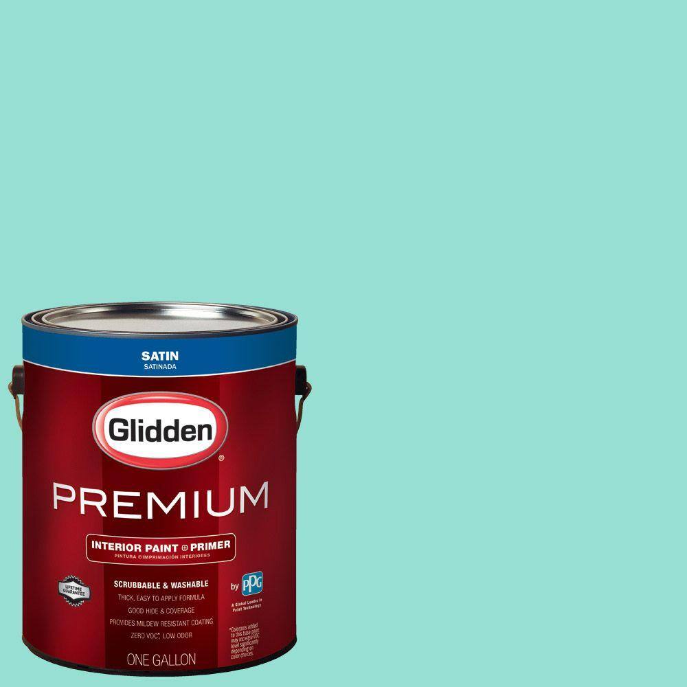 Glidden Premium 1gal. HDGB02U Bali Hai Teal Satin Latex