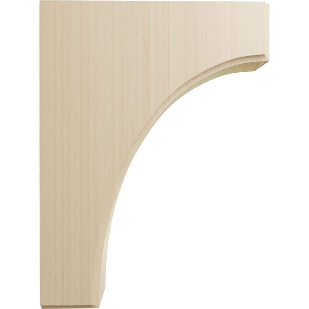 Unfinished Rubberwood Decorative Corbel Bracket 6" x 8"