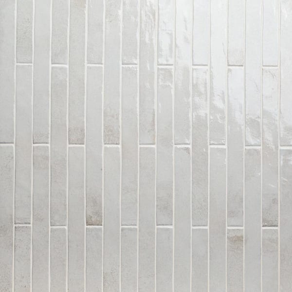 MSI Maestro White Brick 2 in. x 18 in. Polished Porcelain Floor