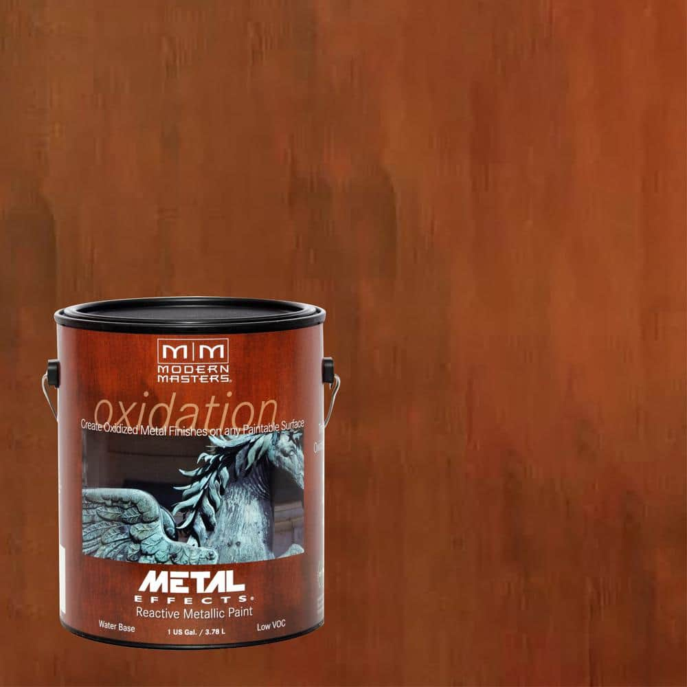 Modern Masters 1 Gal Metal Effects Oxidizing Bronze Paint Me396gal The Home Depot