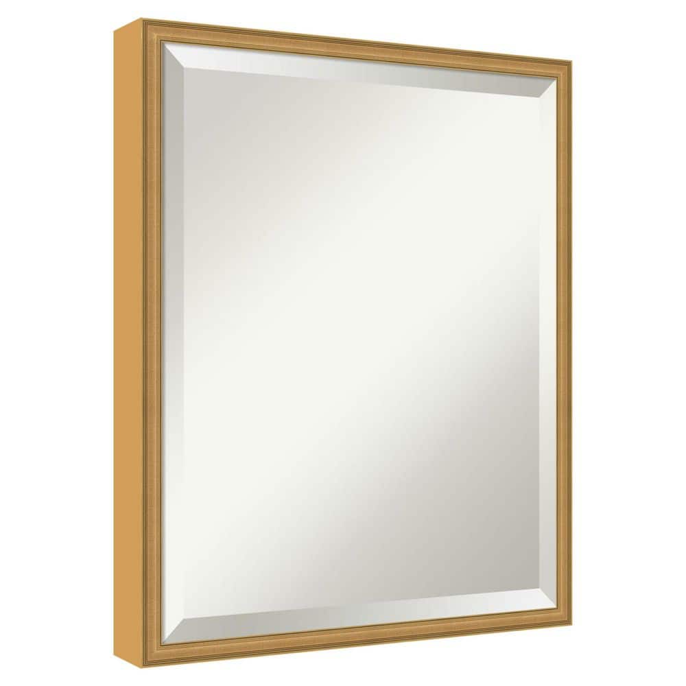 Edith Gold 17 in. x 21 in. Beveled Traditional, Casual Rectangle Wood Framed Bathroom Wall Mirror price history on PriceWatchPro