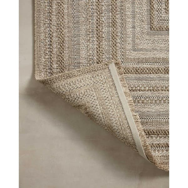 Loloi Dawn Natural/Grey 7 ft.-8 in. x 10 ft. Indoor/Outdoor Area