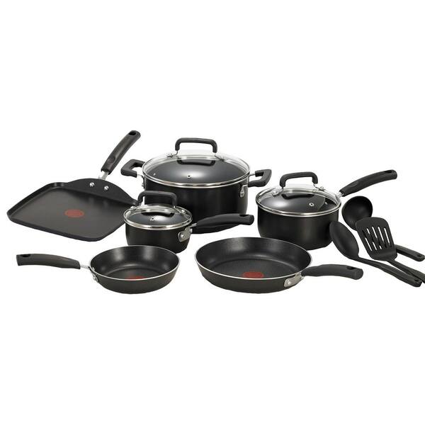 Tefal A157S546 5 Pans Essential Cookware Set Black for sale online 