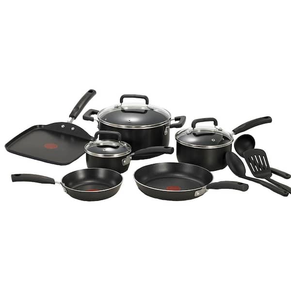 T-fal Simply Cook 12pc Nonstick Cookware Set - Black : Target