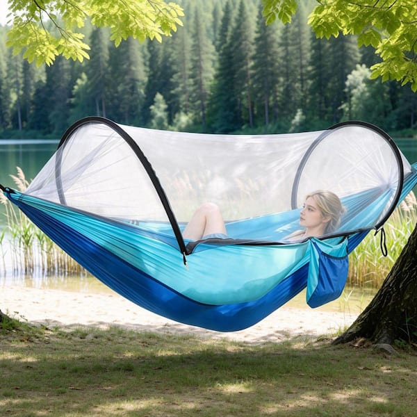 1-Persons Hammock 440 lbs. Max Load with Mosquito Net Outdoor