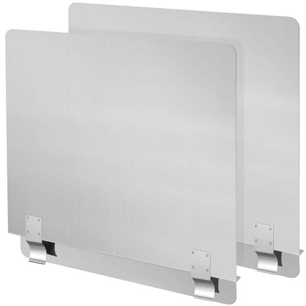 Wudkey 2-Pack 20.5 in. W x 18 in. H Stainless Steel Fryer Splash Guard, Side Stove Splash Guard for Stop Oil from Splattering