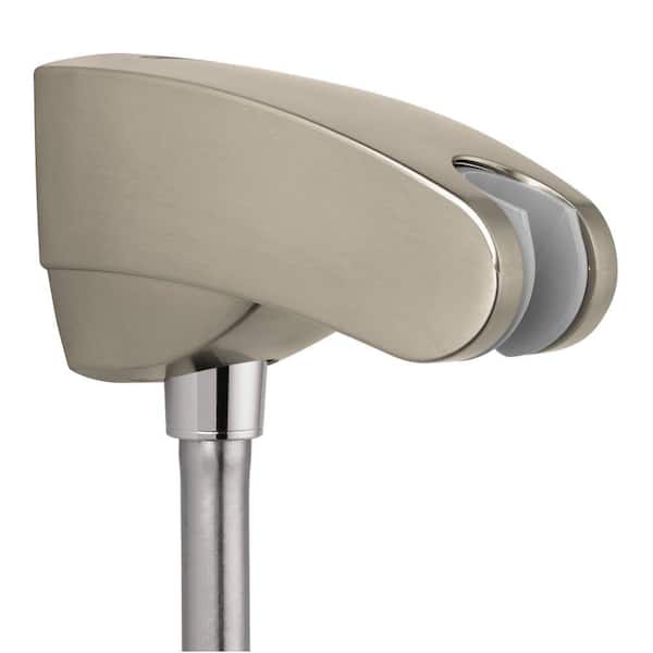 Hansgrohe Porter E Holder with Outlet in Brushed Nickel