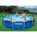 12 ft. Round x 30 in. D Metal Frame Above Ground Pool with 530 GPH Filter Pump
