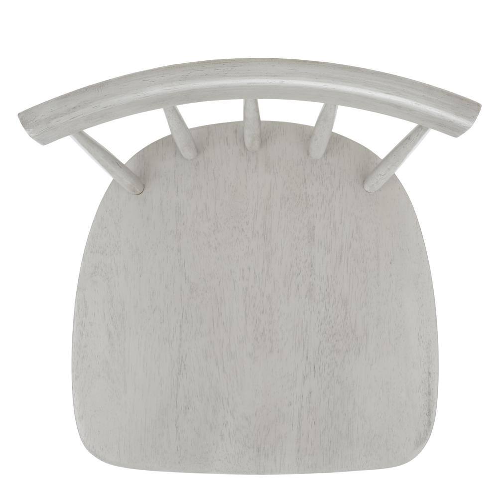 Gray Wood Swivel Windsor Counter Stool