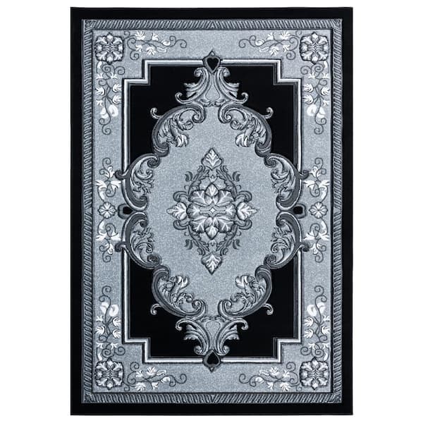 Bristol Fallon Silver 2 ft. 7 in. x 4 ft. 2 in. Area Rug