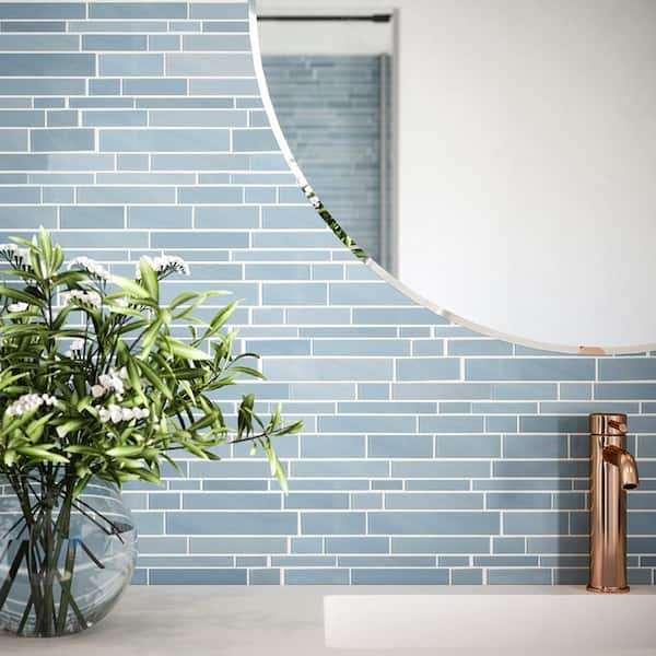 Graphic Tile Mosaic Lozenge - Luxury S00 Blue