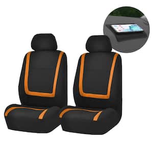 Unique Flat Cloth Seat Covers Orange & Black seat covers