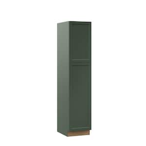 Designer Series Melvern 18 in. W 24 in. D 84 in. H Assembled Shaker Pantry Kitchen Cabinet in Forest