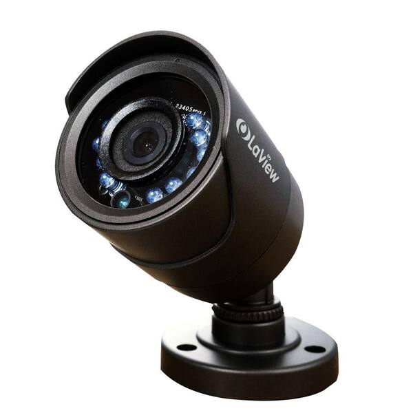 LaView Wired 600 TVL Indoor/Outdoor Bullet Security Camera with 65 ft. Night Vision