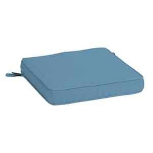 ProFoam 20 in. x 20 in. French Blue Texture Square Outdoor Chair Cushion