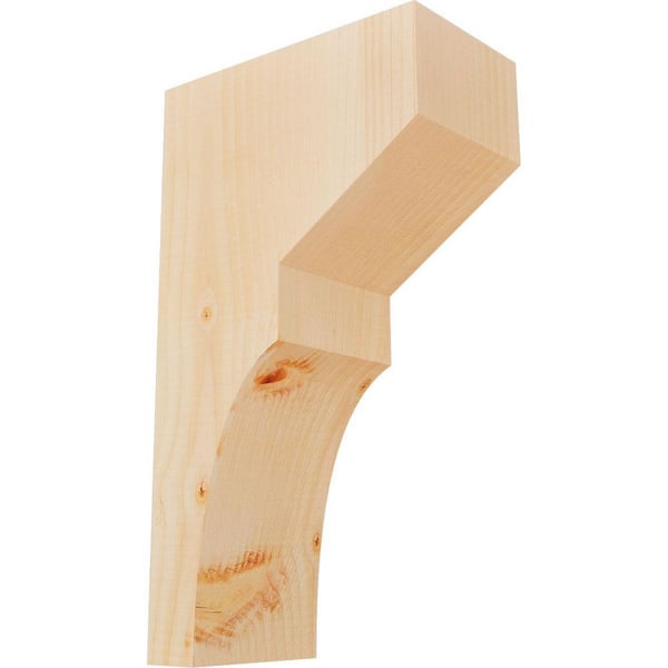 Ekena Millwork 5-1/2 in. x 10 in. x 18 in. Douglas Fir Monterey Smooth Corbel