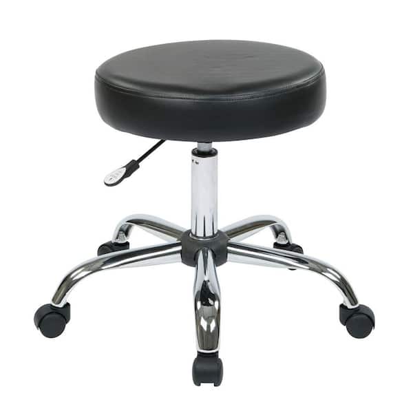 Office Star Products Black Vinyl Drafting Chair