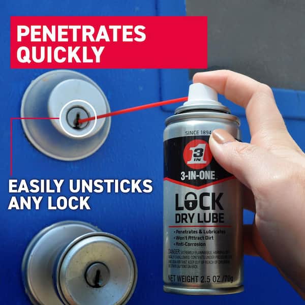 3-IN-ONE Lock Dry Lube, Lock Lube and Penetrant 120074