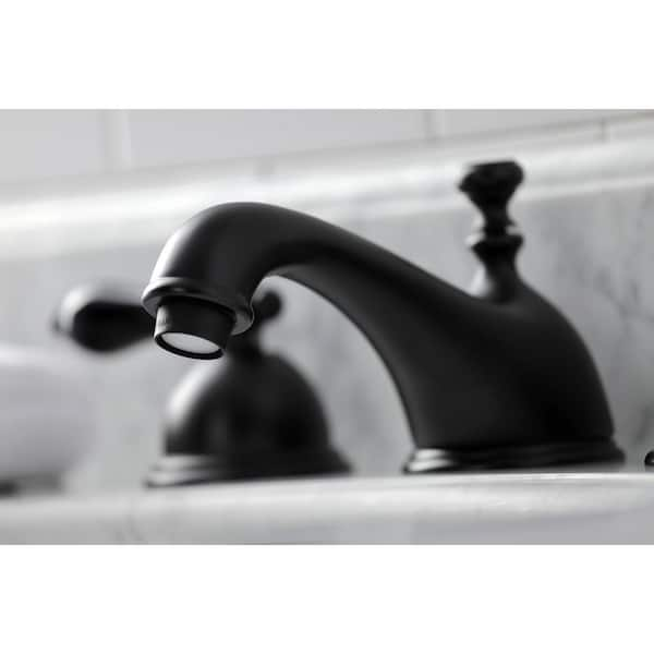 Duchess 8 in. Widespread 2-Handle Bathroom Faucet in Matte Black