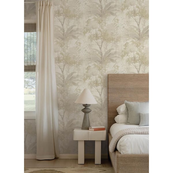 Mistwood Beige Forest Wallpaper Sample
