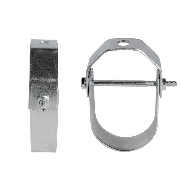 The Plumber's Choice 8 in. Clevis Hanger for Vertical Pipe Support in Standard Galvanized Steel (5-Pack)