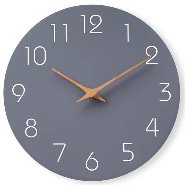 【KALESY SMALL wall clock 3032-C43/C47】 12 in x 12 in Wall Clock Silent Non Ticking Battery Operated