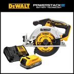 20V MAX Cordless Brushless 6-1/2 in. Circular Saw and 20V MAX POWERSTACK Compact Battery Starter Kit