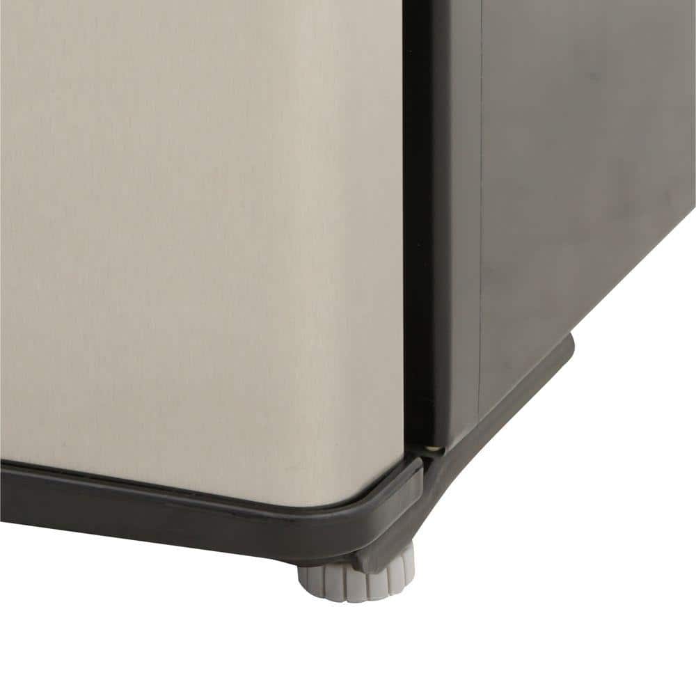 Compact Black and Stainless Steel Energy Star Refrigerator