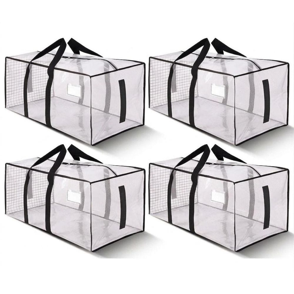 Semi-Transparent Extra Large Moving Storage Tote Bag 80 Pack Heavy Duty Water-Resistant Foldable Luggage price history on PriceWatchPro