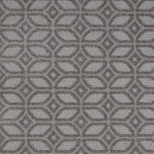 Allshore Stoney Gray 37 oz. Polyester Patterned Installed Carpet