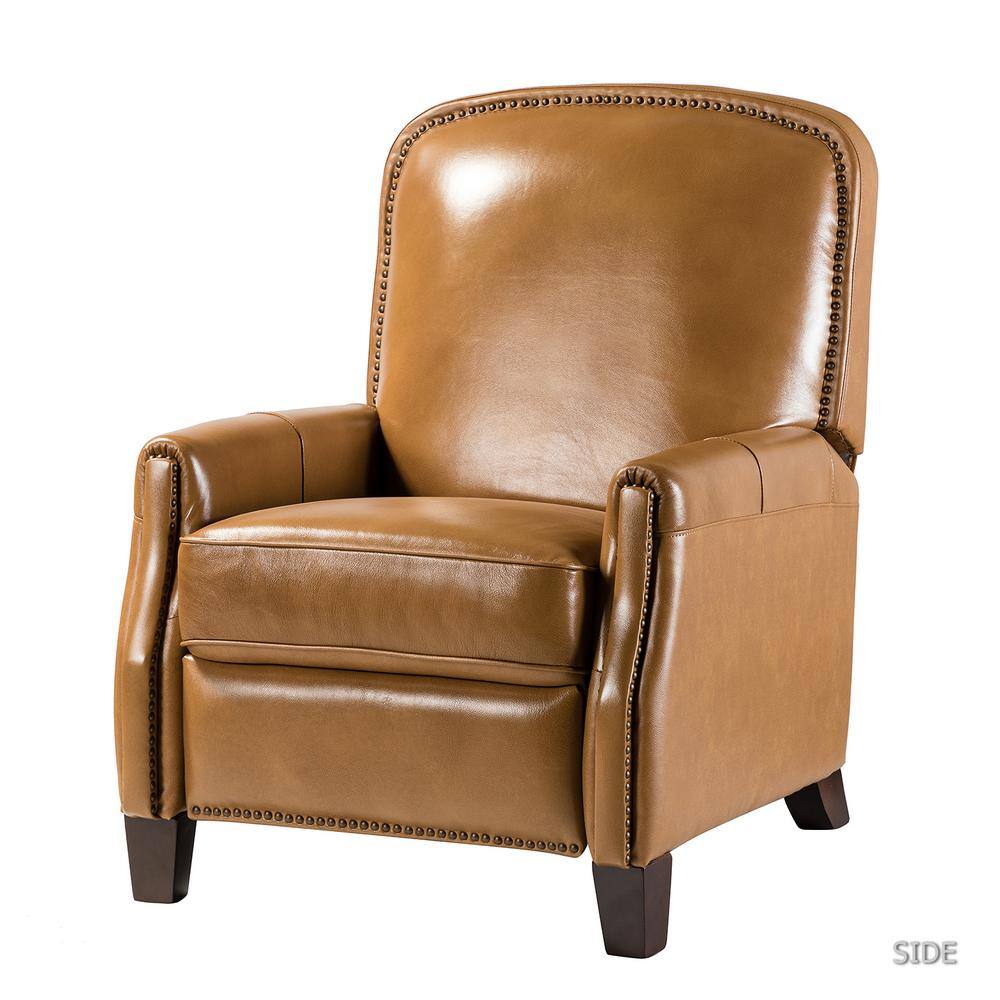 leather recliner camel color