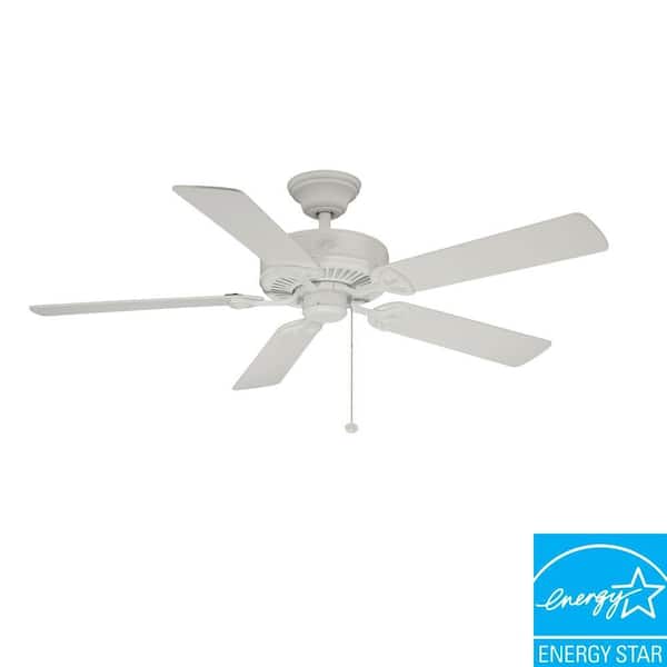 Hampton Bay Farmington 52 in. White Ceiling Fan B552QI-WH - The